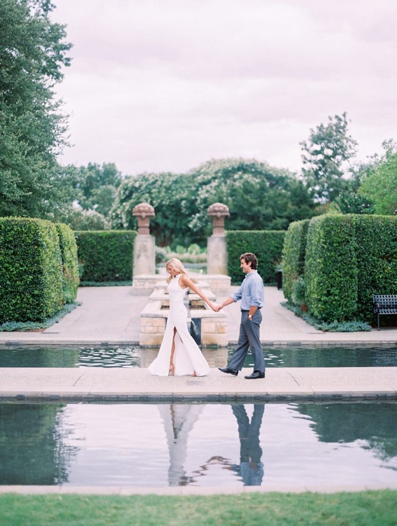 Dallas Arboretum Botanical Garden Engagement Photos